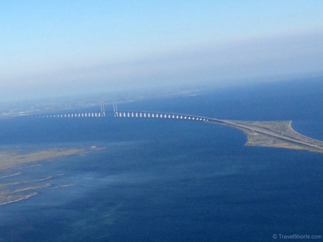 Oresund Bridge as seen from on my flight from Copenhagen to Brussels