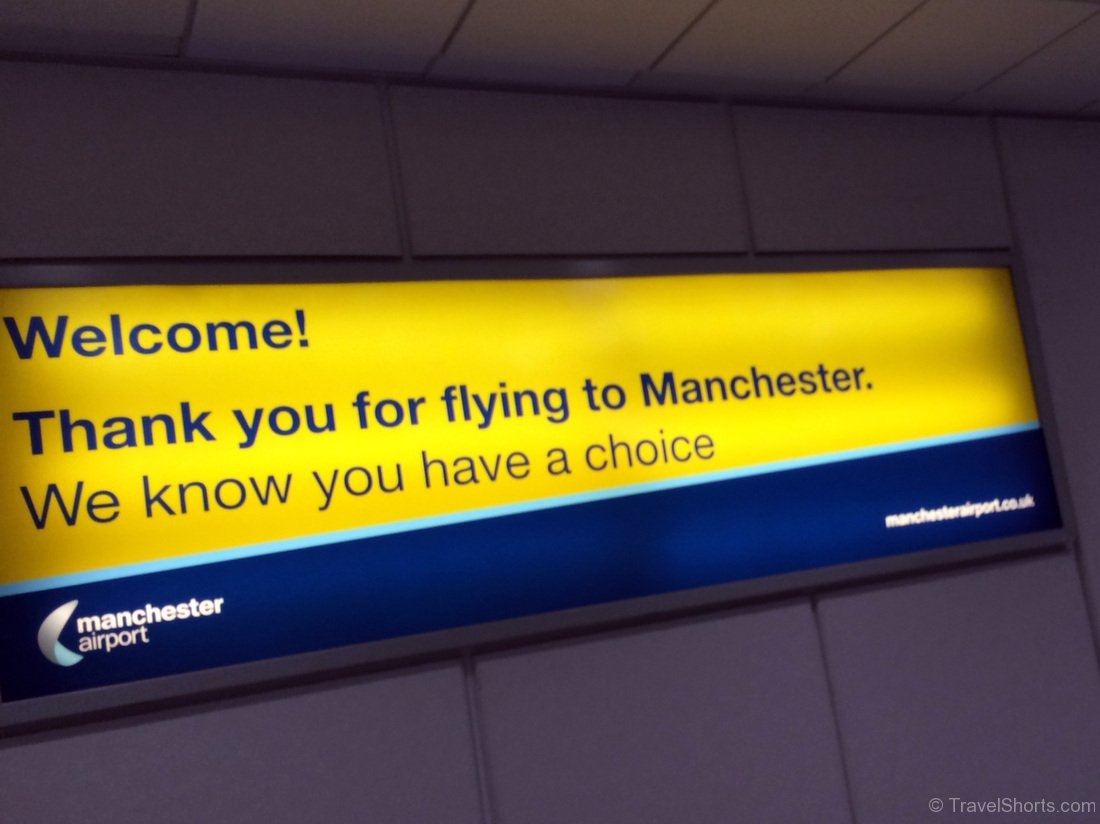 Arrival at Manchester Airport