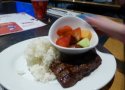 Florida-Day-20-036-EPCOT-Coral-Reef-Restaurant-Childrens-Steak-Rice-and-Fruit-Salad