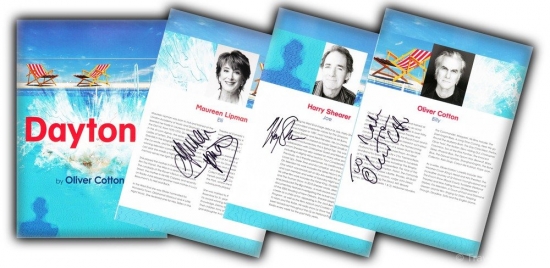 Daytona Program signed my Maureen Lipman Harry Shearer and Oliver Cotton