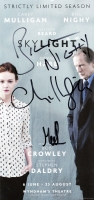 Skylight Flyer signed by Bill Nighy Carey Mulligan and Matthew Beard