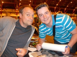 Davis Hewlett and me at London Film and Comic Con 2014