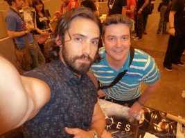 Milo Ventimiglia and me at London Film and Comic Con 2014
