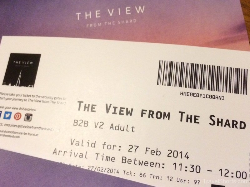 View from the Shard Ticket